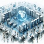 Sala de servidores futurista com globo holográfico central e interfaces digitais. 🖋️ Descrição (para uso em sites ou documentos) A imagem retrata um centro de dados futurista, repleto de racks de servidores, interfaces digitais transparentes e profissionais interagindo com a tecnologia. No centro, um globo holográfico brilhante simboliza a conectividade global e o fluxo de dados. O ambiente transmite inovação, segurança digital e transformação tecnológica. 🏷️ Legenda (para redes sociais ou apresentações) Conectividade global em ação: tecnologia avançada e gestão de dados em um centro de servidores do futuro. Se quiser adaptar para um público mais técnico ou mais leigo, posso ajustar rapidinho!
